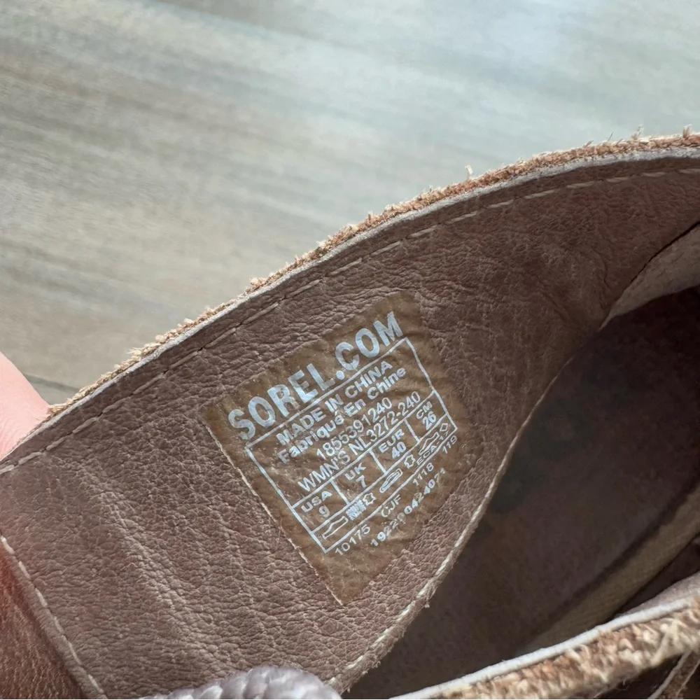 Sorel Joanie II Lace Wedge Sandals Womens Size 9 Ash Brown Gladiator NL3272-240 - Picture 6 of 6